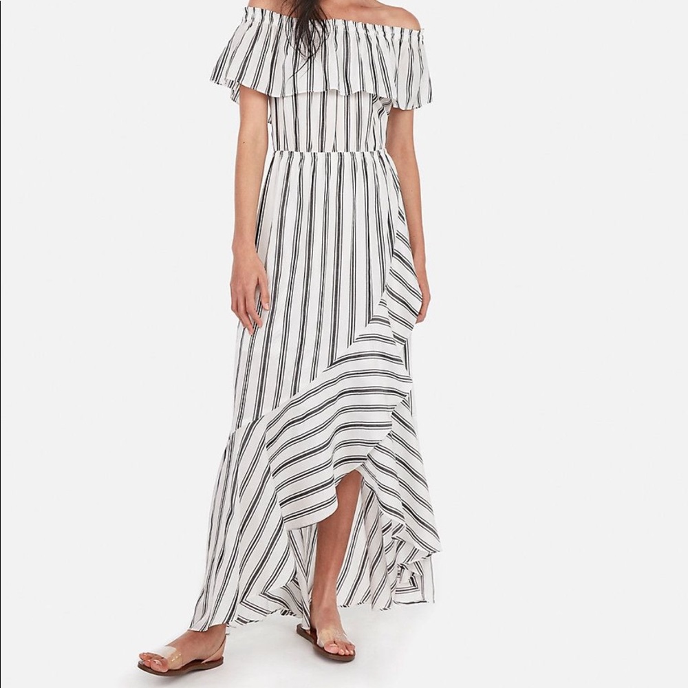 Express off the shoulder maxi dress